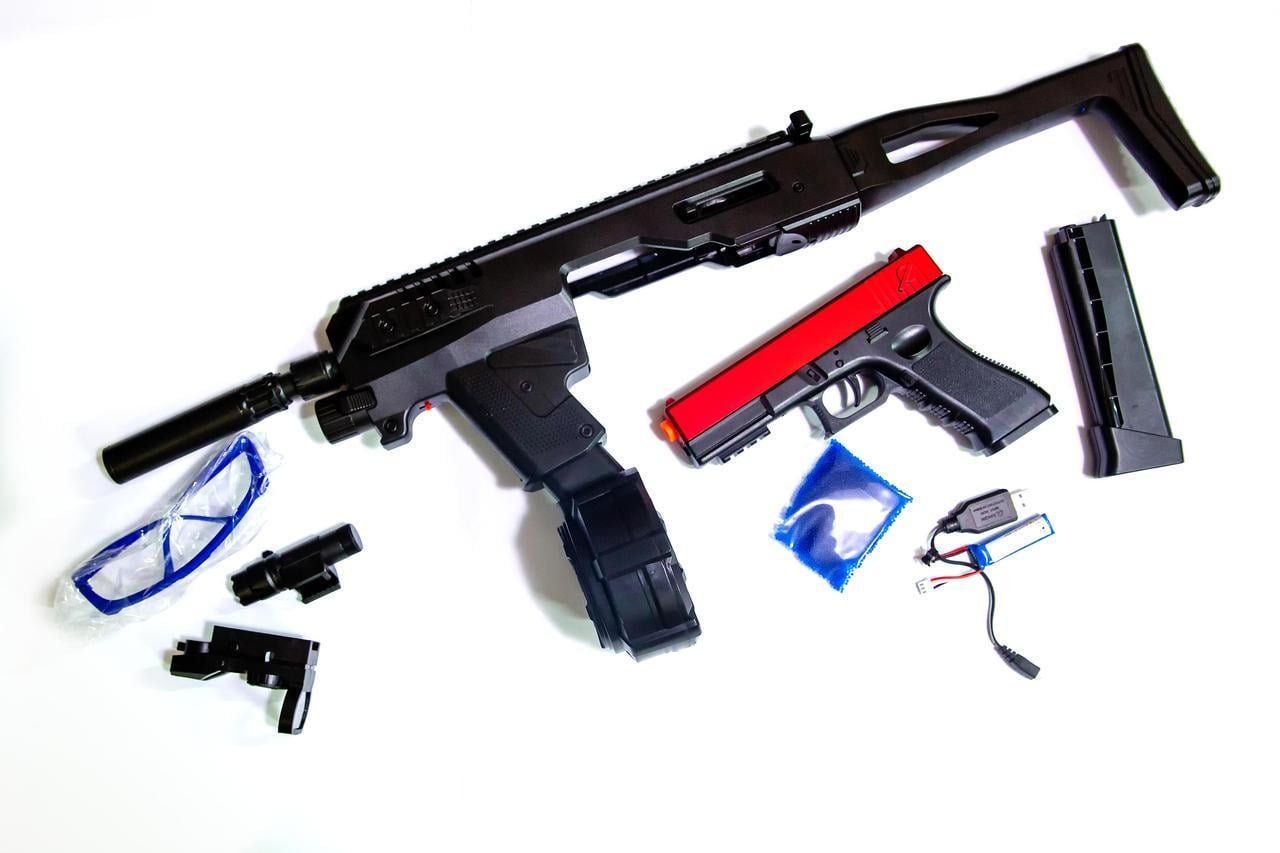 Пистолет-автомат аккумуляторный стреляющий орбизами (6837-2) Пистолет-автомат аккумуляторный стреляющий орбизами (6837-2)