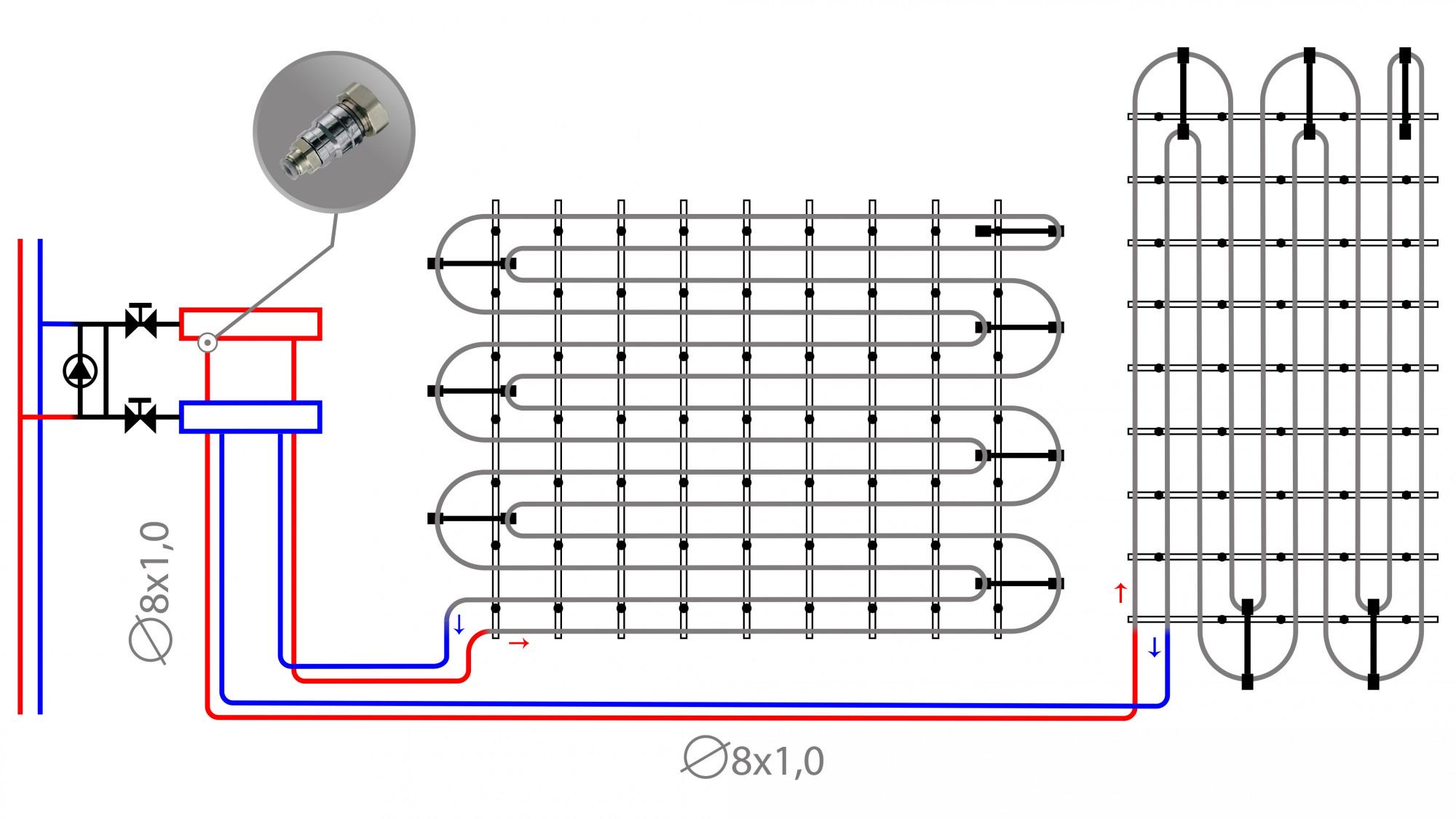 Комплект для водяного обогрева стен PROVI-WALL 4,8 м2 - фото 3