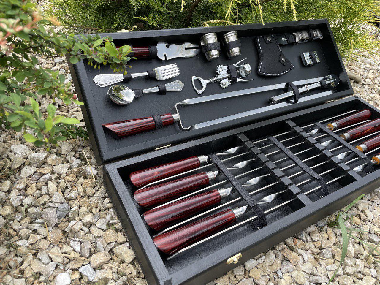 Набір шампурів Гриль cherry в кейсі (11219581) - фото 3 Набір шампурів Гриль cherry в кейсі (11219581) - фото 3