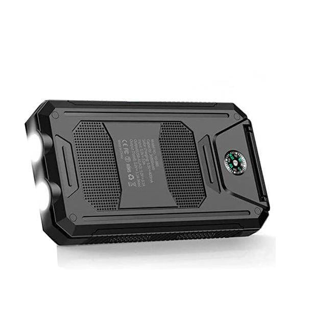 Повербанк Solar YD-886 12000 mAh с солнечной батареей/фонариком/компасом Black