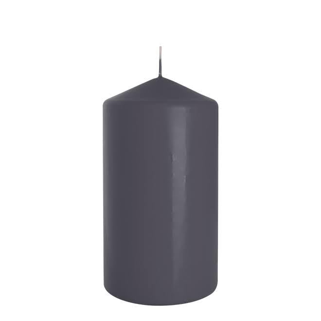 Свечка цилиндр Bispol 8х15 см Серый (27416)