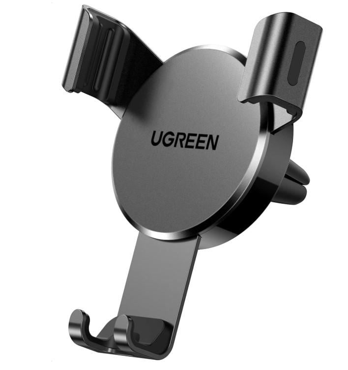 Держатель автомобильный для телефона UGREEN на дефлектор гравитационный Черный (3109259393)