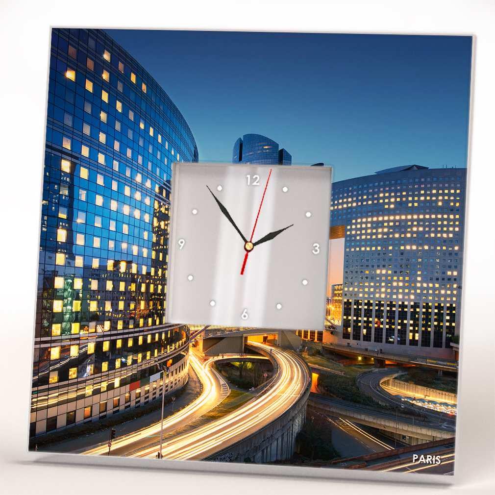 Часы настенные авторские WonderCloud Париж 260x260 мм (C04071)