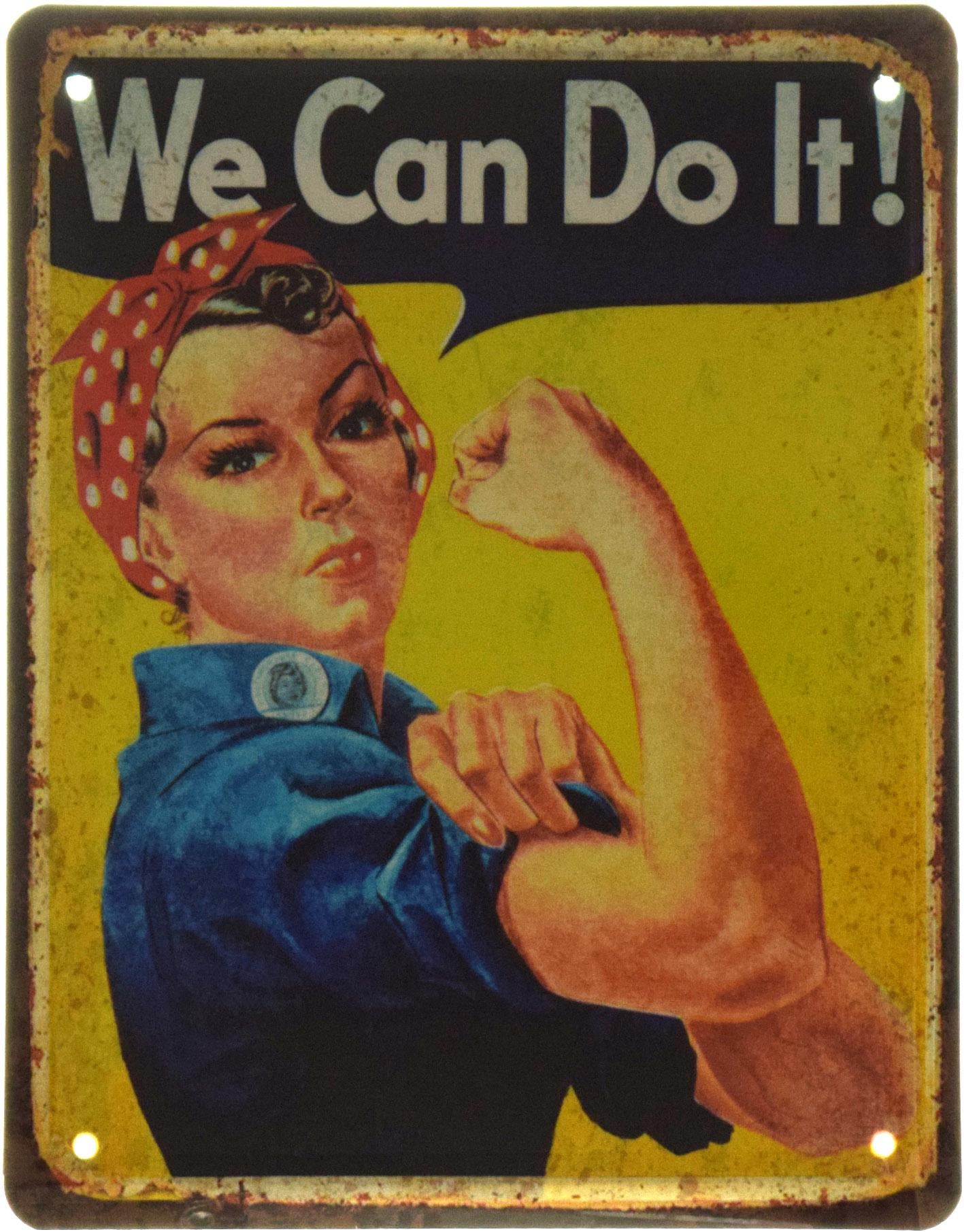 Табличка металева Ми Можемо Це Зробити!/We Can Do It! 18x22 см Табличка металева Ми Можемо Це Зробити!/We Can Do It! 18x22 см