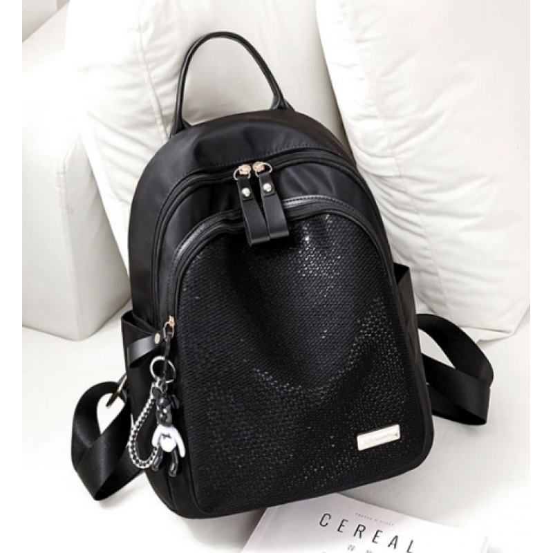 Рюкзак жіночий 35х27х11 см Чорний (693) - фото 2 Рюкзак жіночий 35х27х11 см Чорний (693) - фото 2