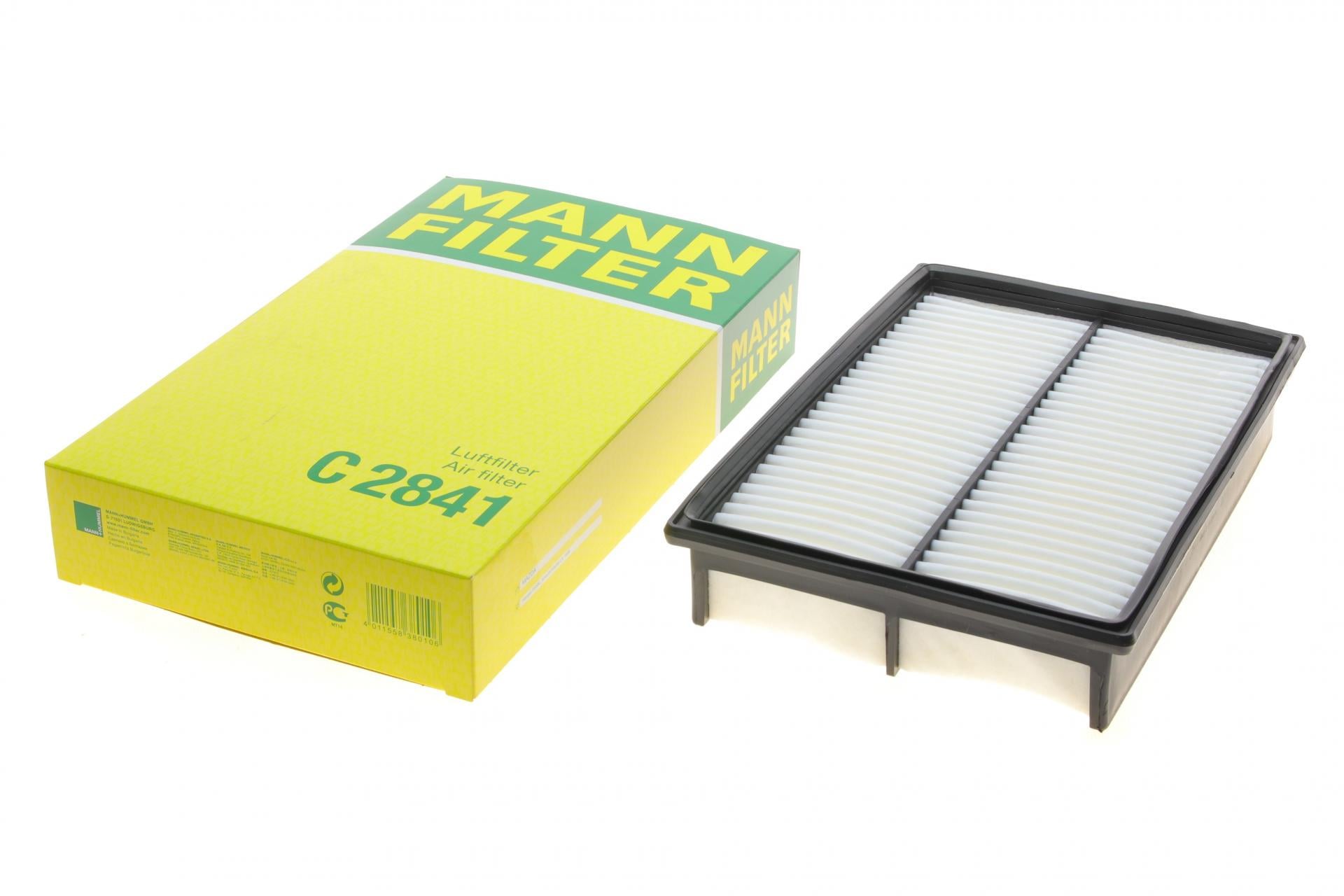 Фильтр воздушный Mann-Filter для Mazda 3 2,0/2,0-2,2CD/2,3DISI Turbo 03-14/5 1,8/MZR/2,0/CD/MZR 05- (C 2841)