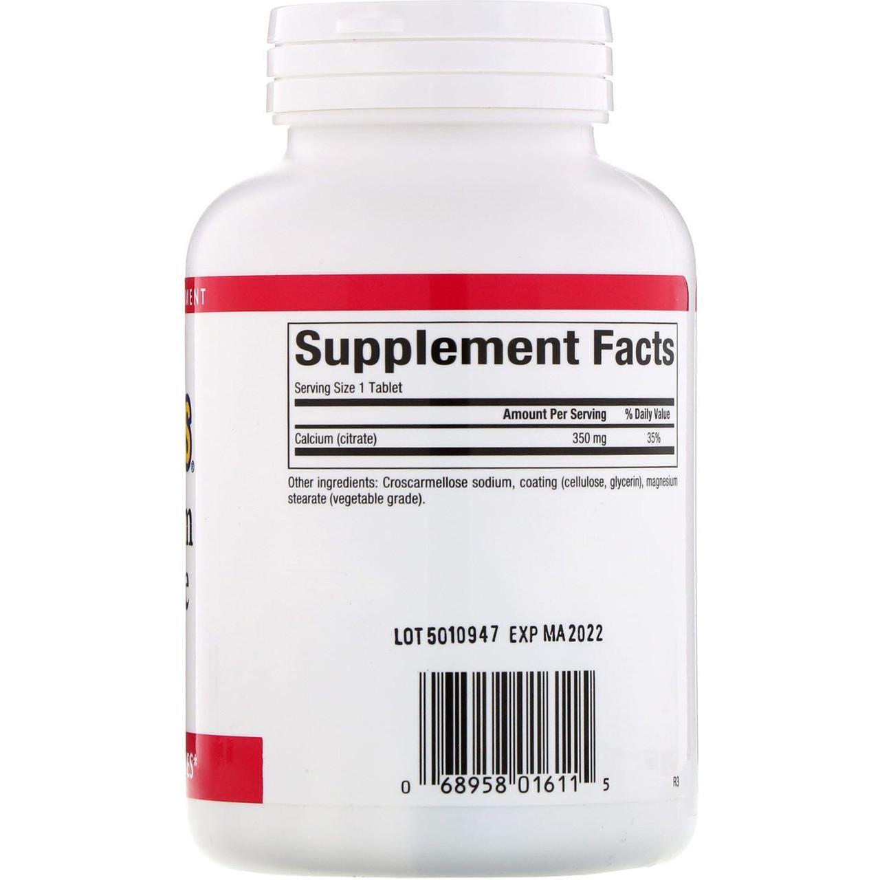 Цитрат кальция Natural Factors Calcium Citrate 350 мг 90 таблеток - фото 2