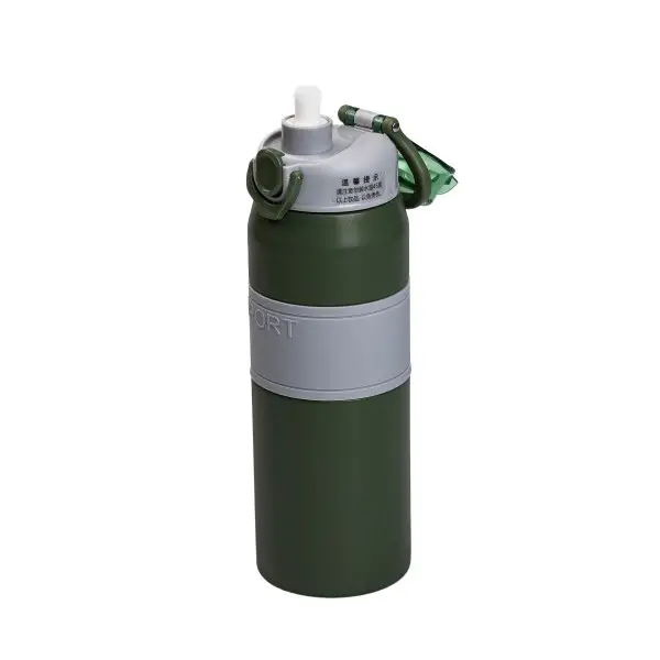 Термос Sport с ручкой YIWU из нержавеющей стали с мундштуком 800 мл Зеленый (147-107-HP-14-6GR) - фото 3 Термос Sport с ручкой YIWU из нержавеющей стали с мундштуком 800 мл Зеленый (147-107-HP-14-6GR) - фото 3