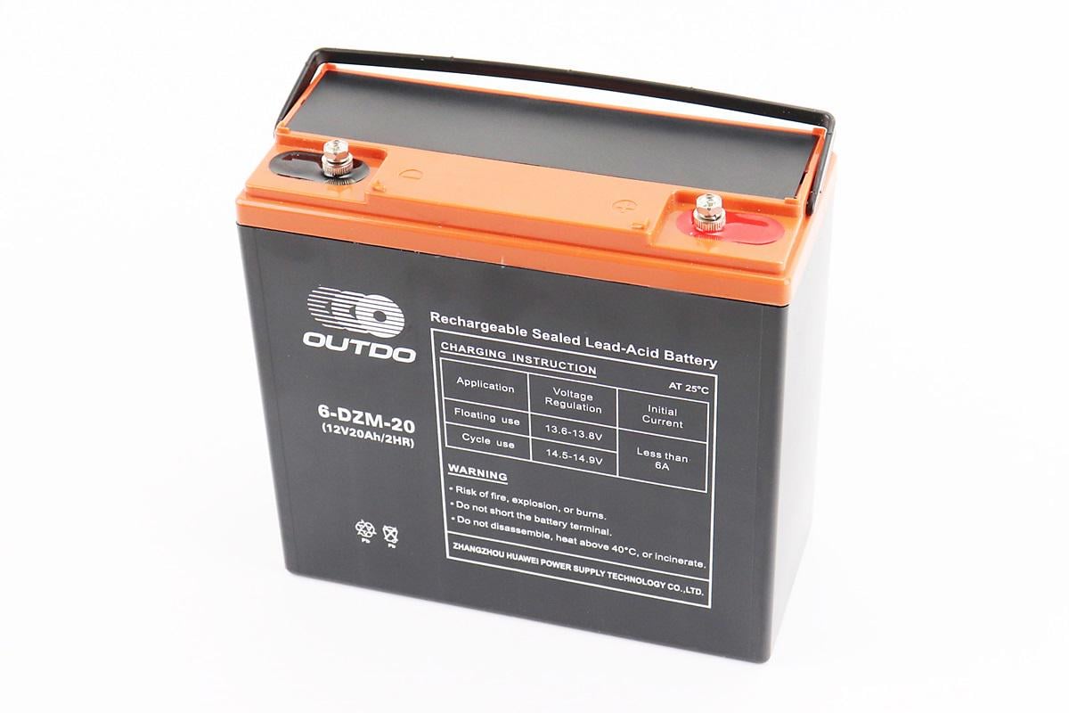 Аккумулятор кислотный 12V20Ah 6DZM20 L180хW78хH170mm (209292) - фото 1 Аккумулятор кислотный 12V20Ah 6DZM20 L180хW78хH170mm (209292) - фото 1