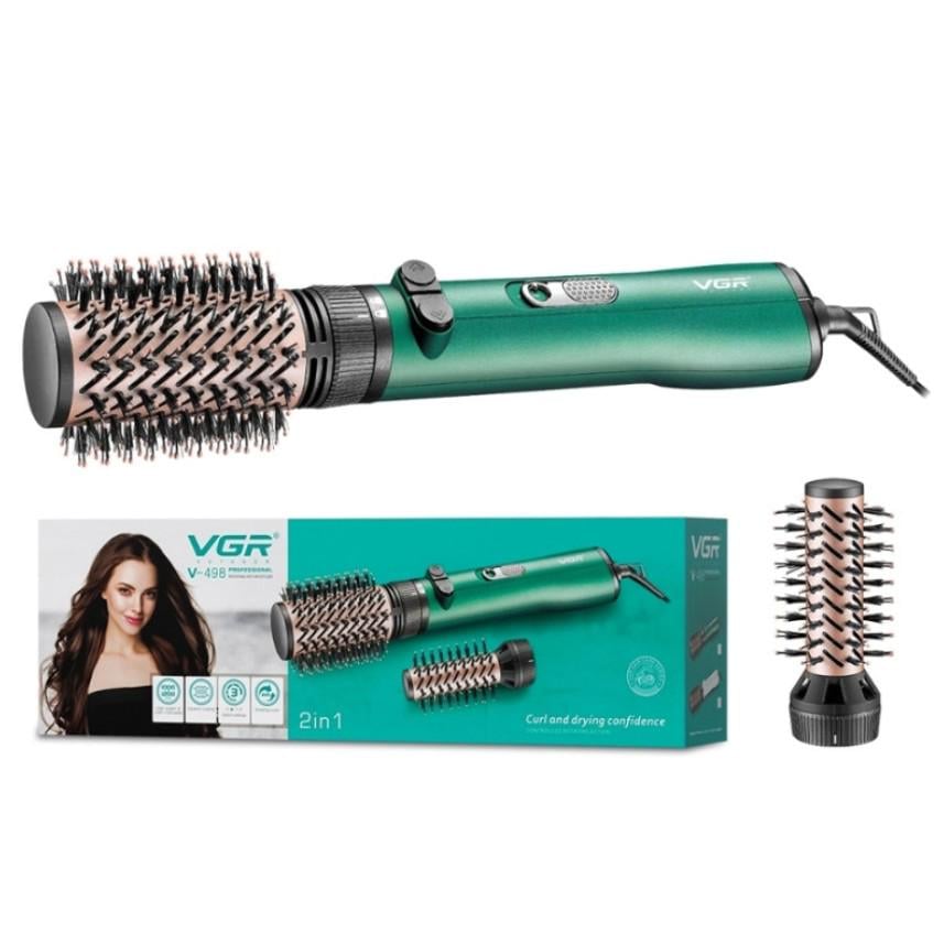 Фен-щетка VGR V-498 для волос с вращением насадок и керамическим покрытием 1200 Вт