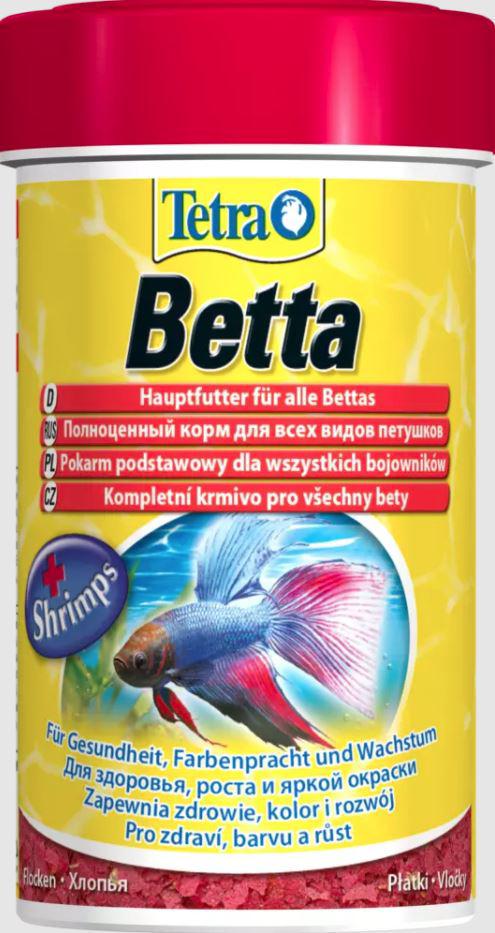 Корм сухой для аквариумных рыб Tetra Betta 100 мл