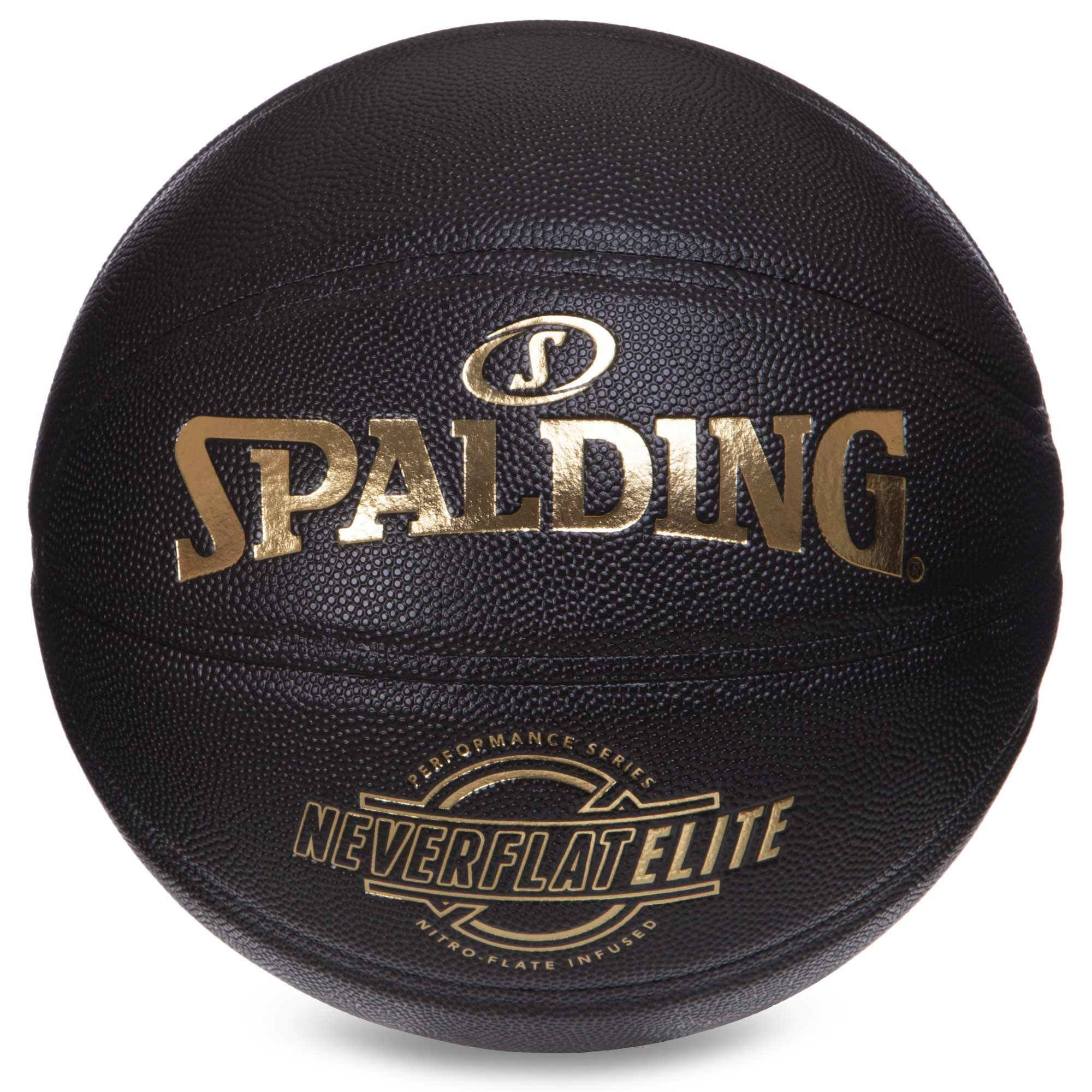 М'яч баскетбольний Zelart SPALDING 76991Y NEVERFLAT ELITE №7 Чорний (DR006102) М'яч баскетбольний Zelart SPALDING 76991Y NEVERFLAT ELITE №7 Чорний (DR006102)