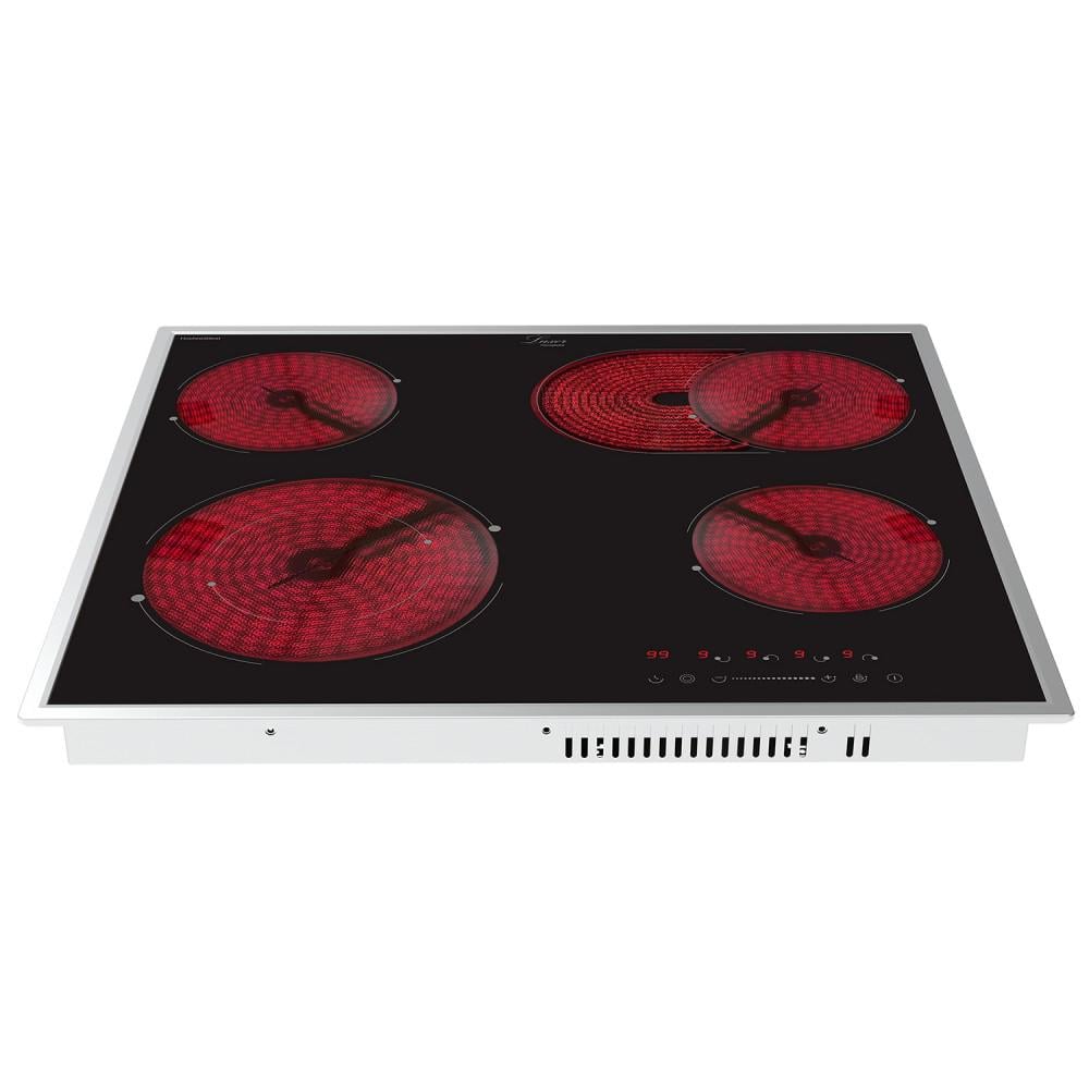 Варочная поверхность электрическая Luxor Wert 60 SS + гусятница с металлической защитой стекла - фото 2