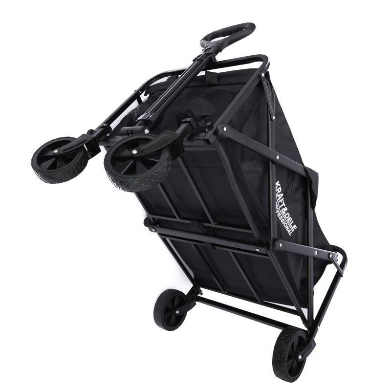 Тележка садовая Kraft&Dele KD3087 2617160707 складная стальной каркас с тормозом 6,7 кг 90 л - фото 5