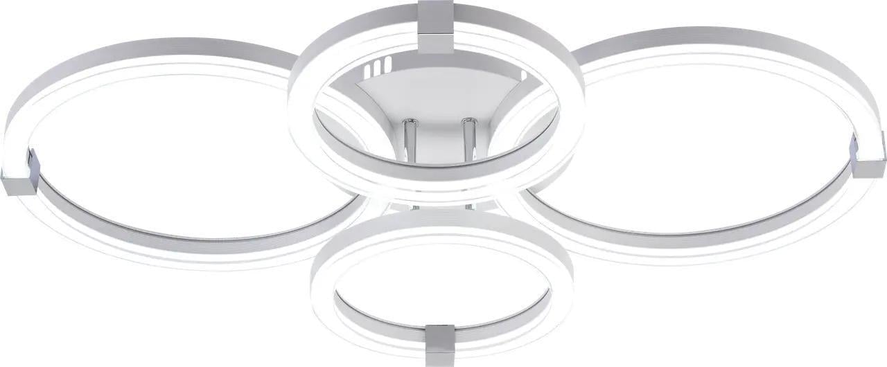 LED-люстра стельова Valeso V-DK6303B-4 WH+CR 108W (28688122)