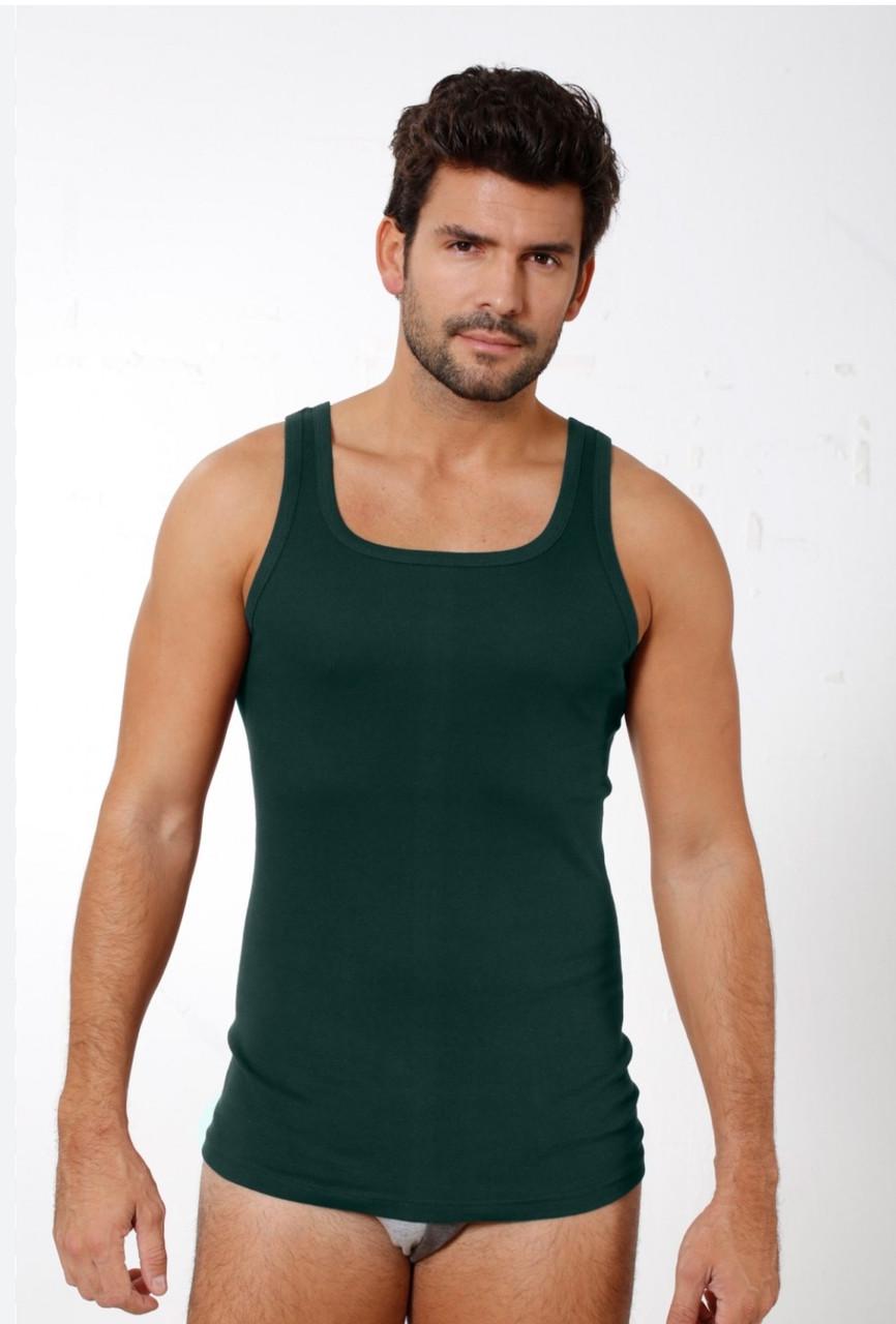 Майка мужская Oztas арт A-1015 XL Темно-зеленый (2479208073) - фото 2 Майка мужская Oztas арт A-1015 XL Темно-зеленый (2479208073) - фото 2