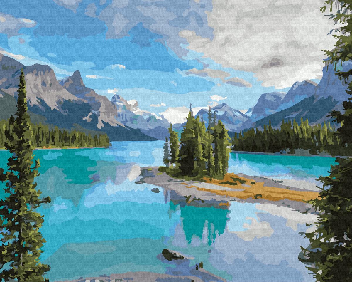 Картина по номерам Красивое озеро в горах 40х50 (GX44538)