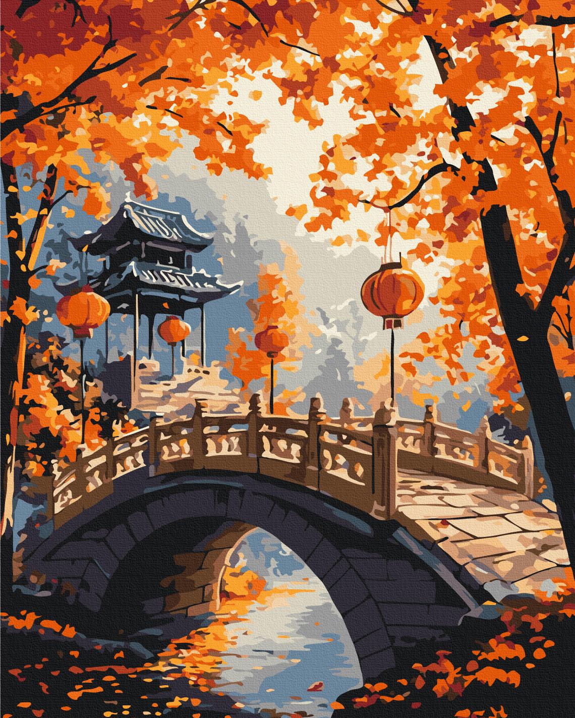 Картина по номерам Brushme Осенний променад 40x50 см (BS54395)