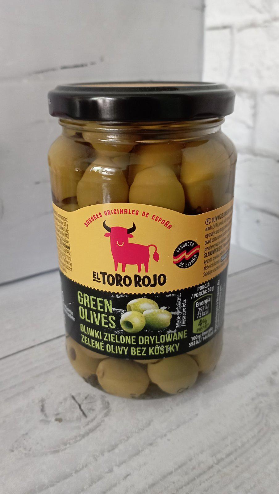 Оливки зелені без кісточок скло El Toro Rojo 340 г (27711003)