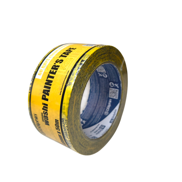 Малярная лента Washi Blue Dolphin 300-1-04 48 мм х 50 м Желтый (34070551)