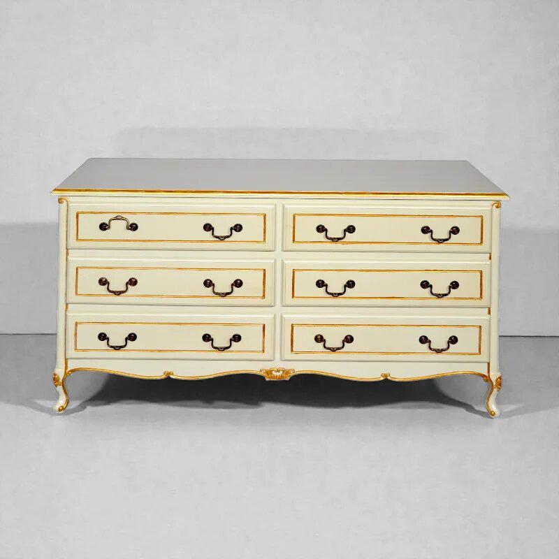 Комод деревянный Джули прованс красное дерево (5102-129)