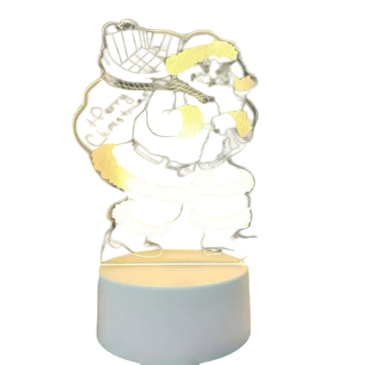 Светильник настольный 3D Санта Клаус от USB (SAM-199)