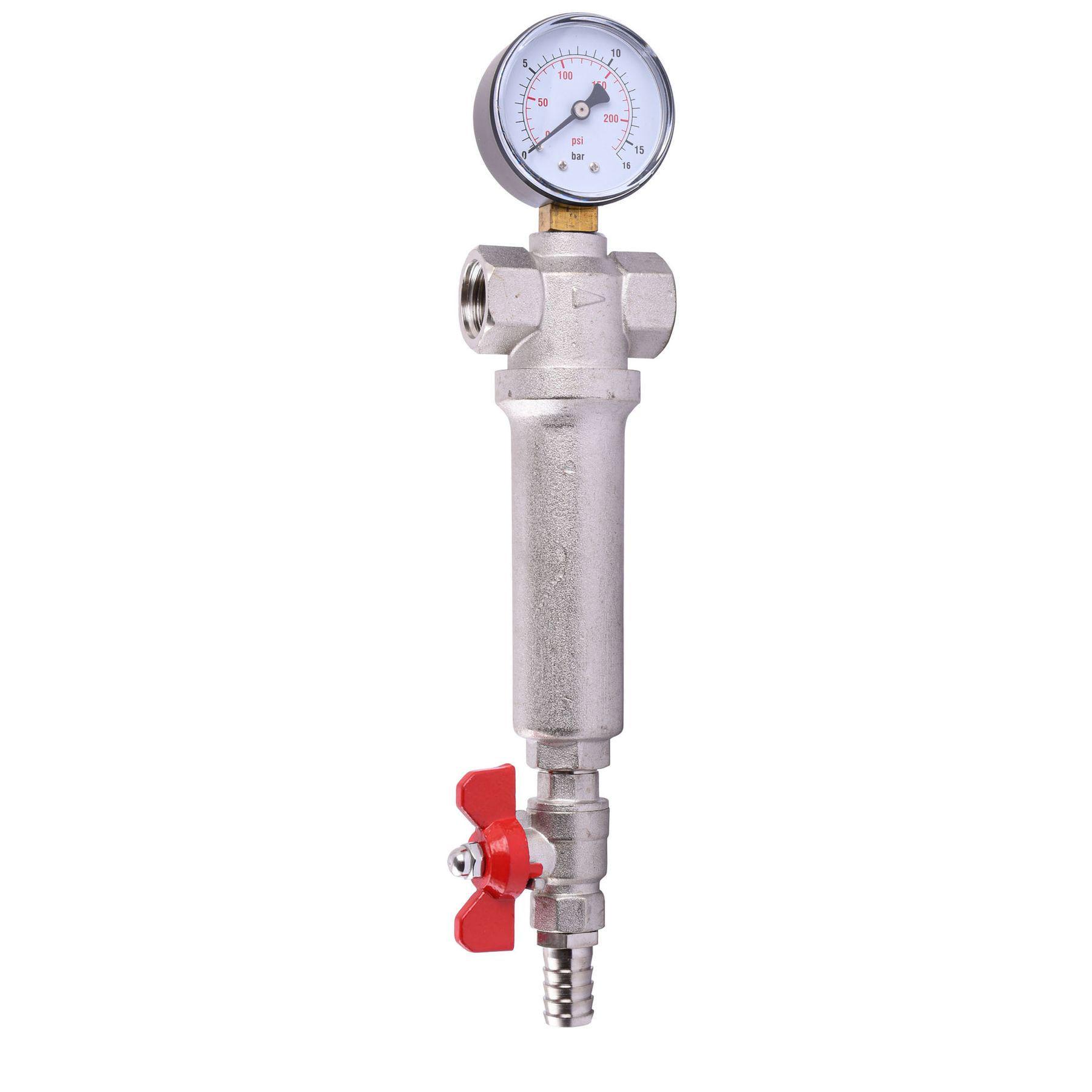 Фильтр с краном и манометром CRISTAL (RBM) 1/2″ NV - 5024 (000000708)