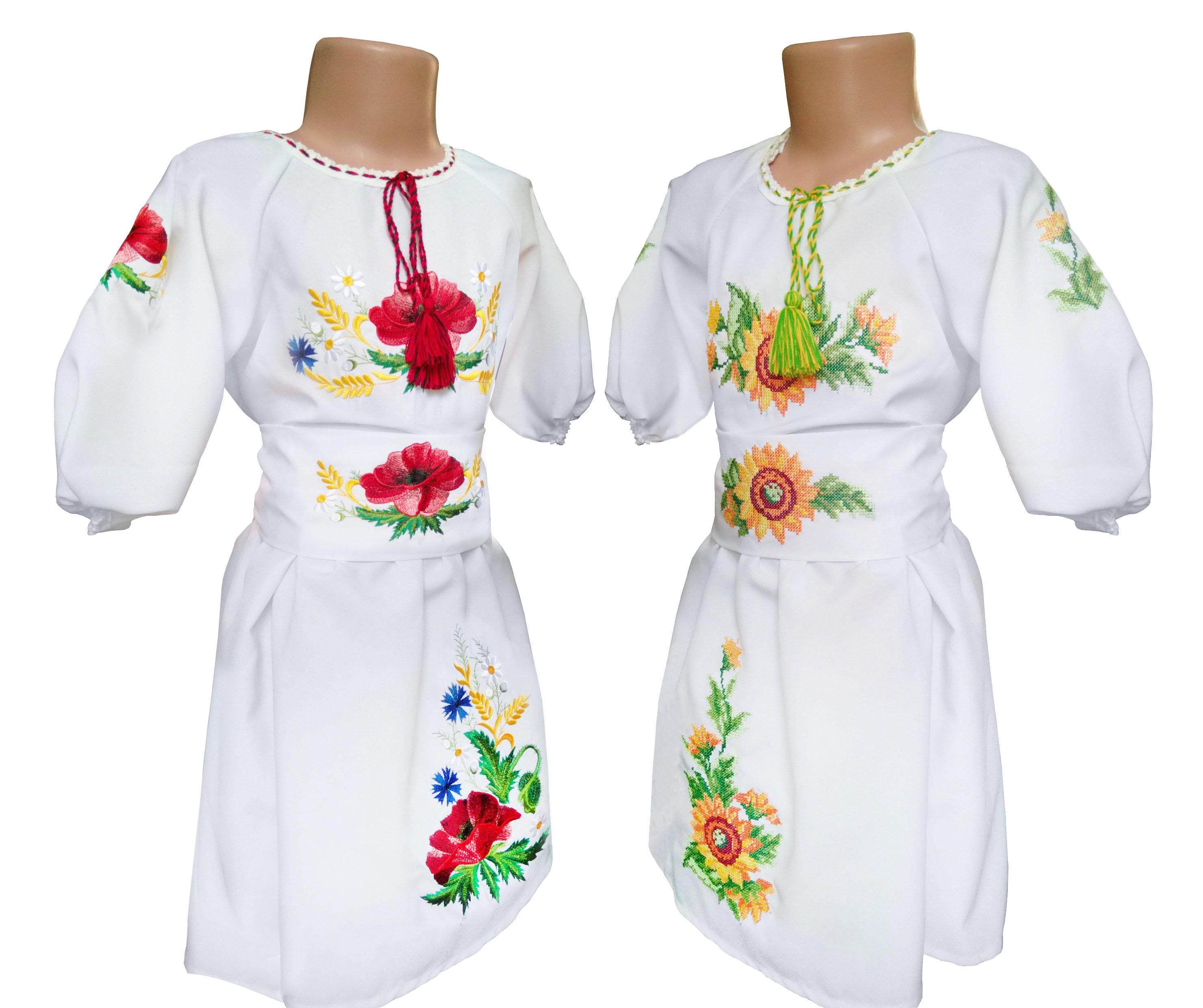 Платье детское вышитое Мак-волошки р. 30 (7756/30) - фото 3 Платье детское вышитое Мак-волошки р. 30 (7756/30) - фото 3