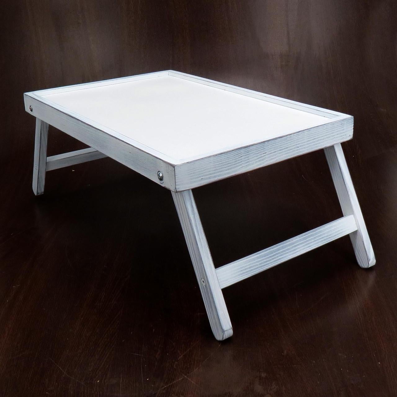 Столик-поднос для завтрака из дерева Мэриленд Шебби (СТП-000221)