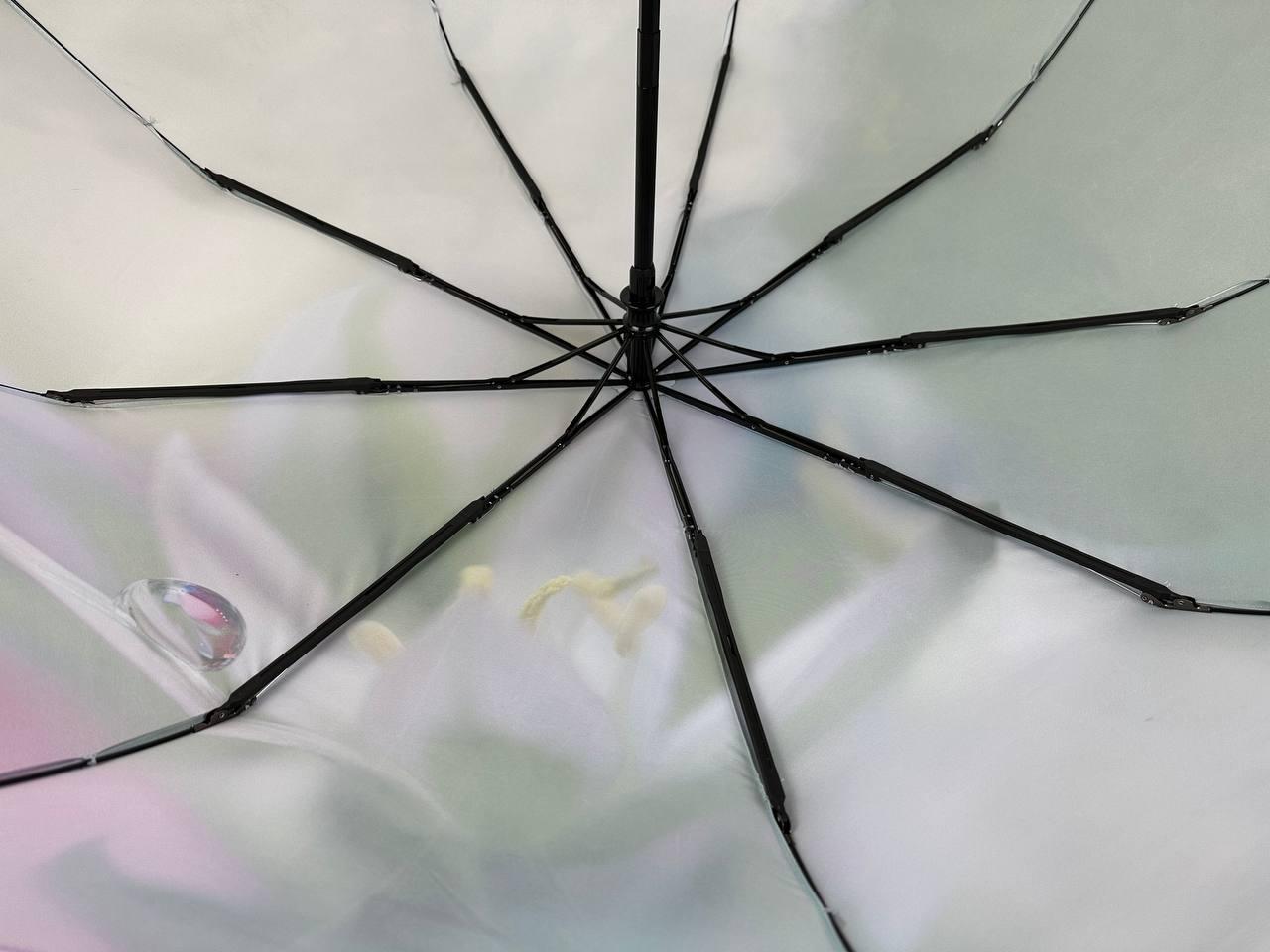 Зонт женский автомат Rain Flower цветочный принт в подарочной упаковке с платком (01030-5) - фото 8 Зонт женский автомат Rain Flower цветочный принт в подарочной упаковке с платком (01030-5) - фото 8