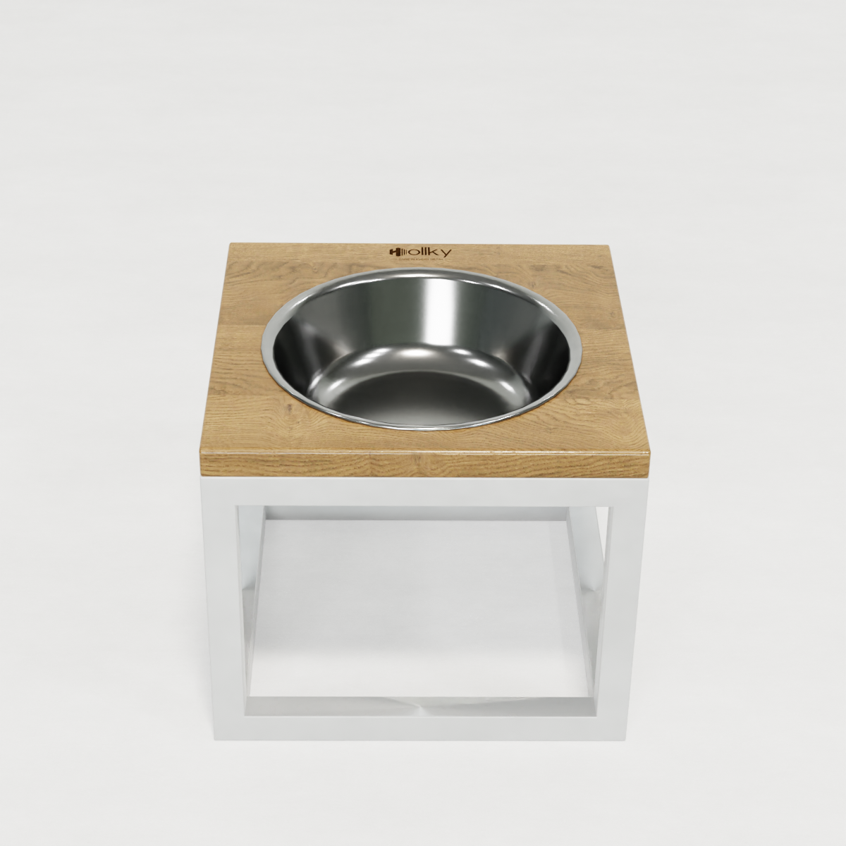 Миска на подставке для больших собак Hollky Base Solo XL 1,8 л (XL-262620-WHNT) - фото 4 Миска на подставке для больших собак Hollky Base Solo XL 1,8 л (XL-262620-WHNT) - фото 4