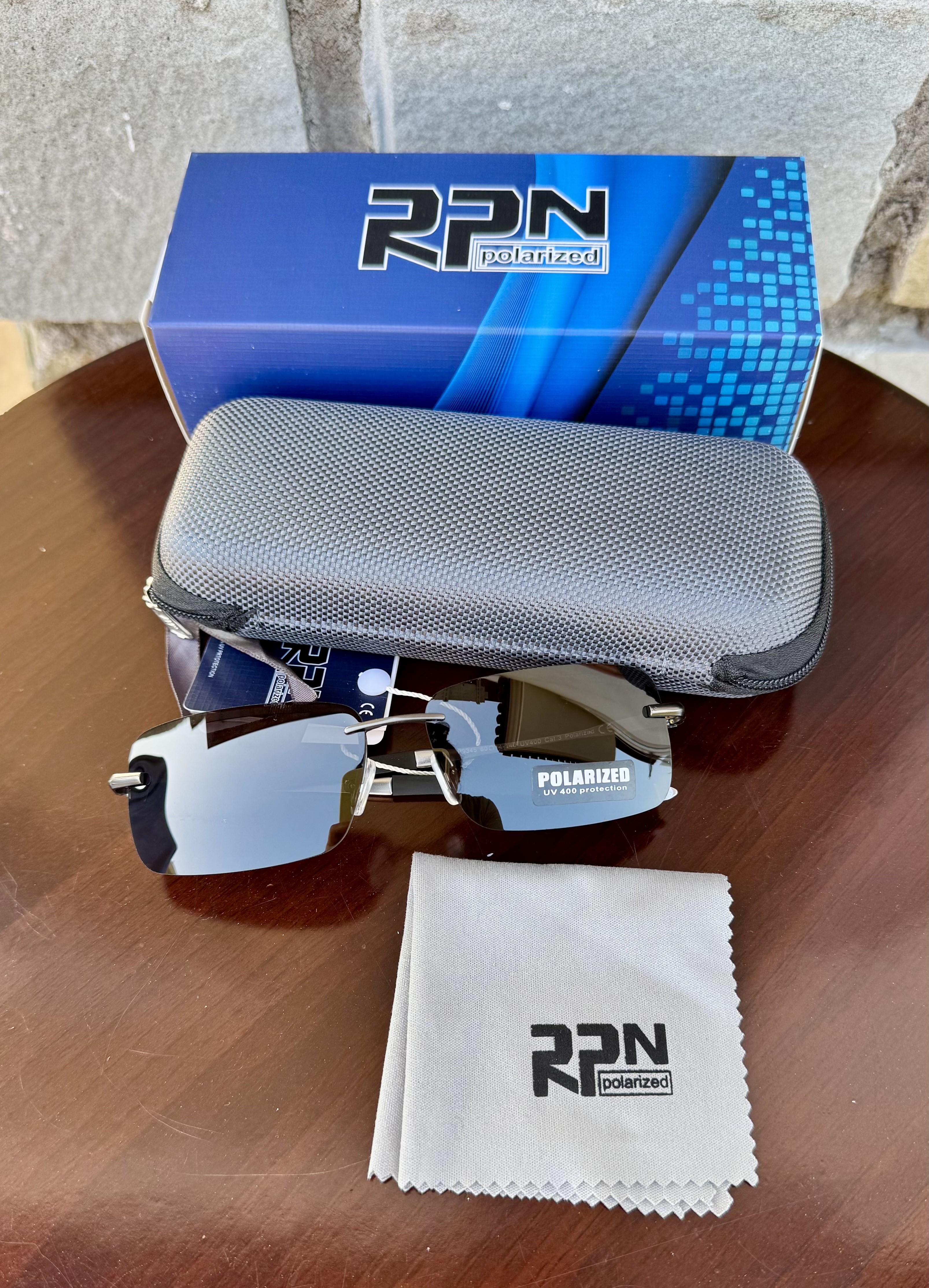 Солнцезащитные очки мужские Polaroid поляризационные антибликовые квадратные дымчатые линзы Черный (a8948780) - фото 3