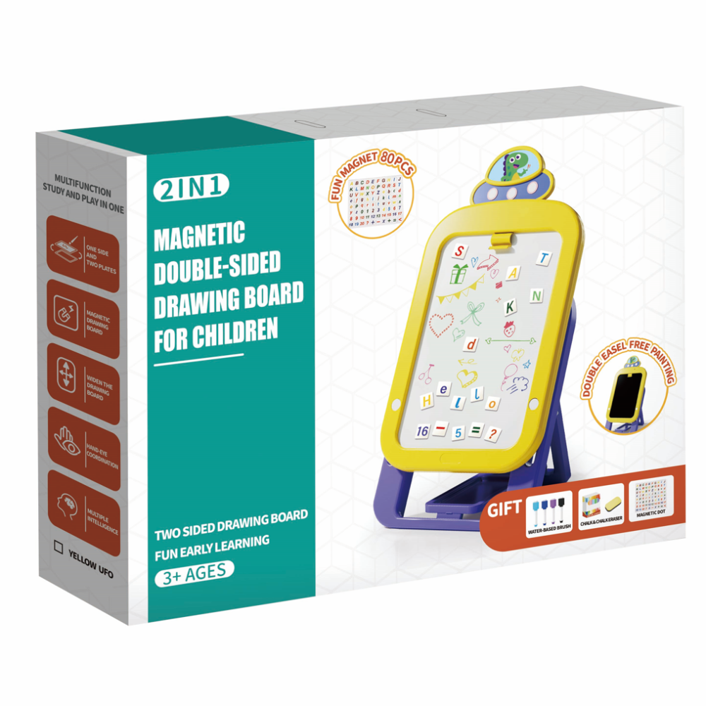 Мольберт для рисования 2в1 детский двусторонний (M0412) - фото 8