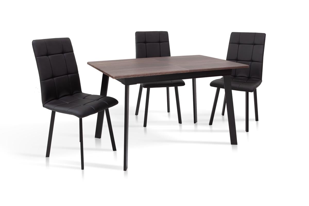 Стол обеденный Микс Мебель Этна 1200/1600х750 мм Черный - фото 4