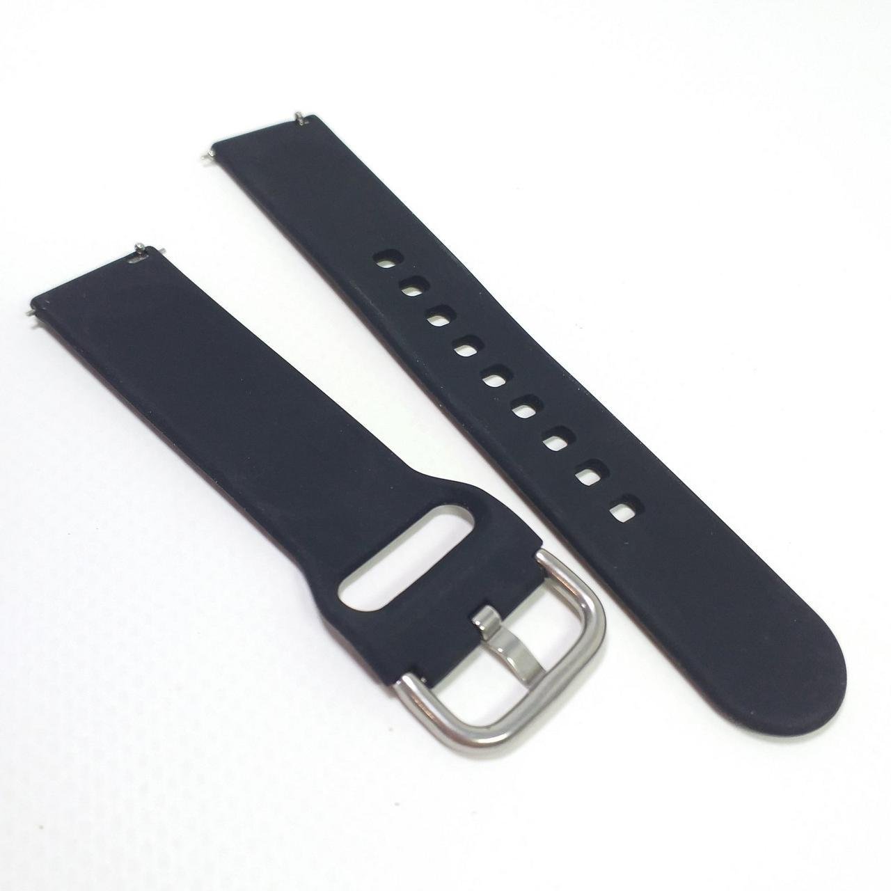 Ремінець силіконовий для Xiaomi Amazfit GTR 4 універсальний 22 мм Чорний (KG-12836)