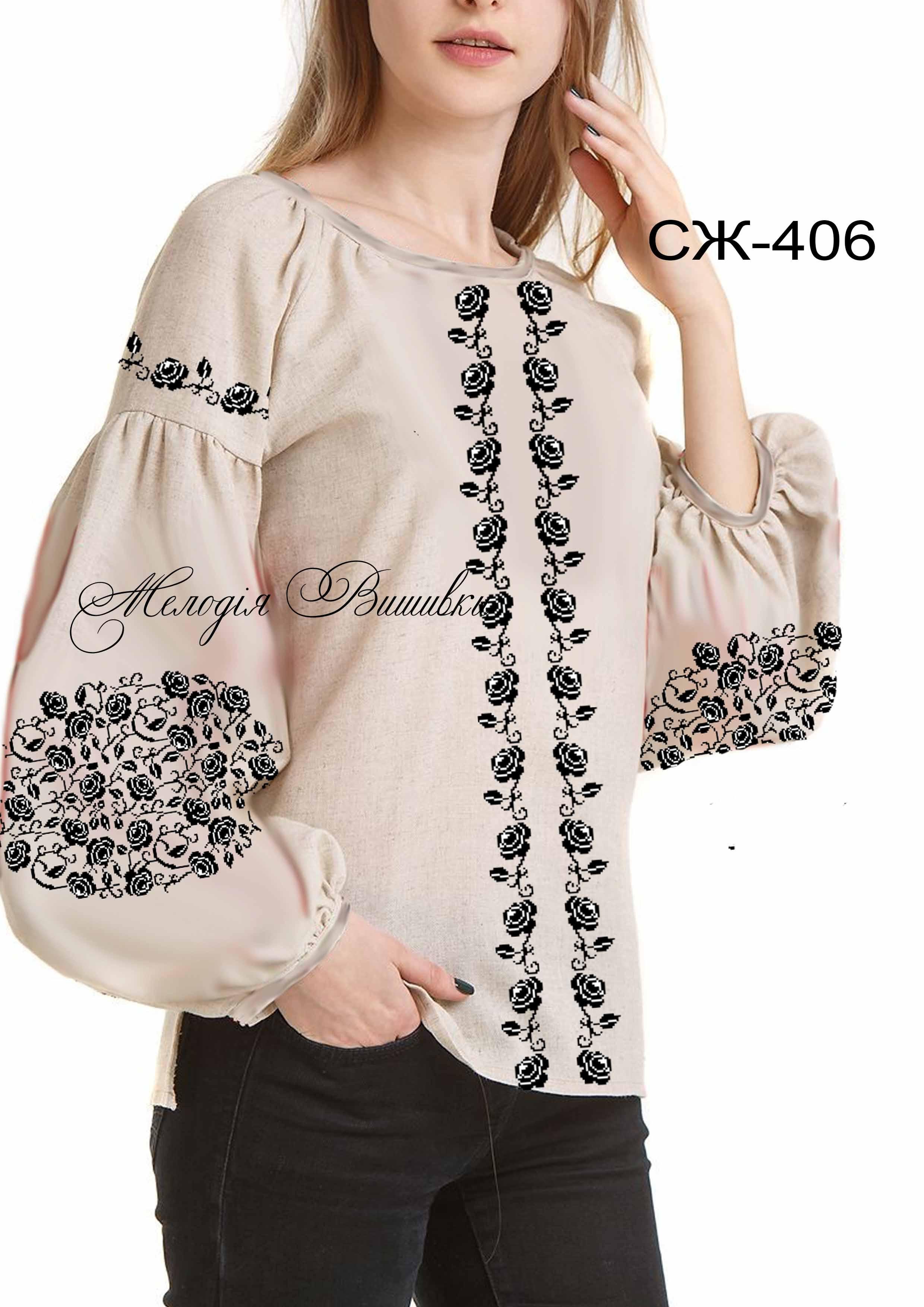 Заготовка для вишивки нитками або бісером сорочка СЖ-406 домоткане полотно - фото 2 Заготовка для вишивки нитками або бісером сорочка СЖ-406 домоткане полотно - фото 2