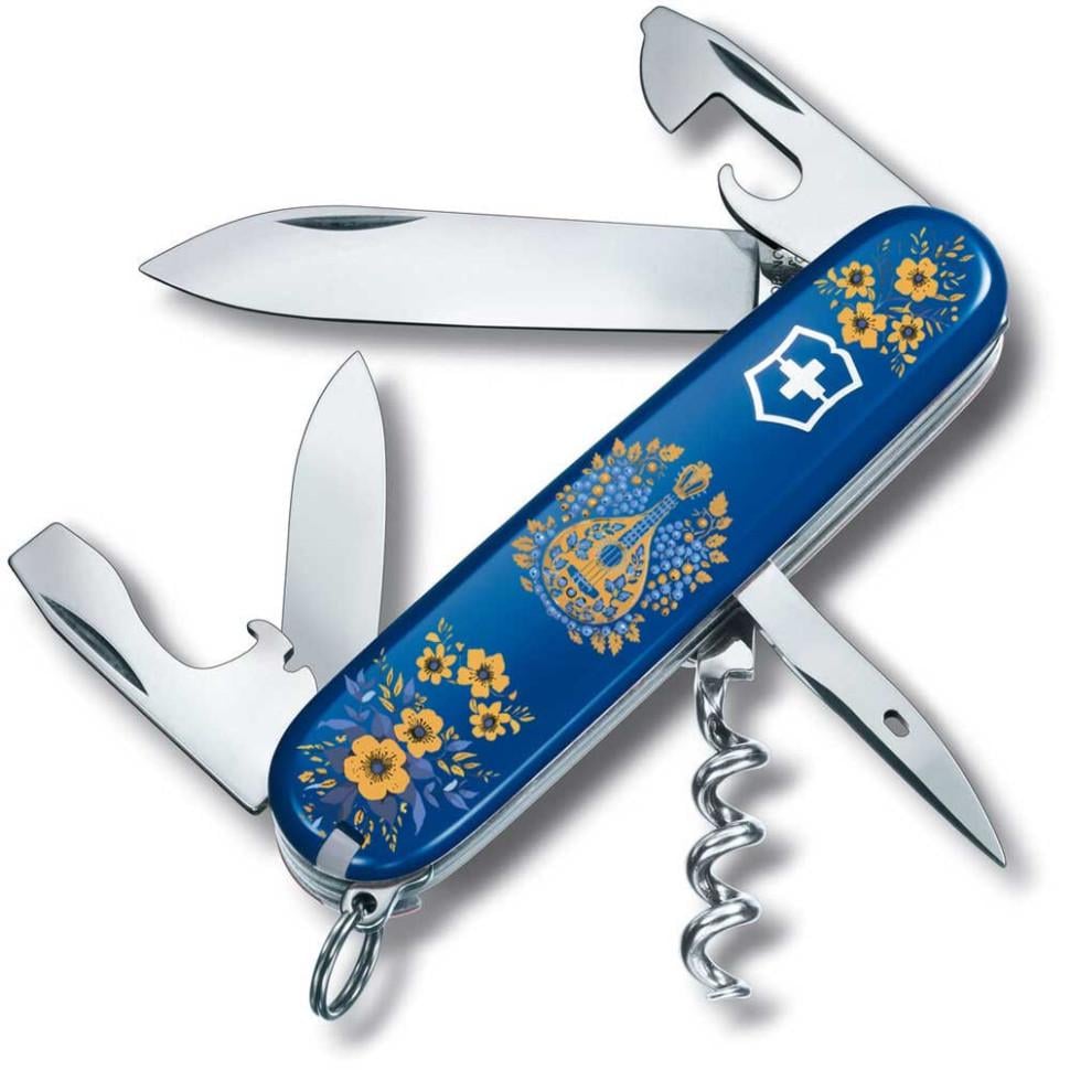 Нож складной многофункциональный Victorinox SPARTAN UKRAINE Украинские мотивы 12 функций 91x26x15 мм Blue (Vx13603.2_T1370u) Нож складной многофункциональный Victorinox SPARTAN UKRAINE Украинские мотивы 12 функций 91x26x15 мм Blue (Vx13603.2_T1370u)