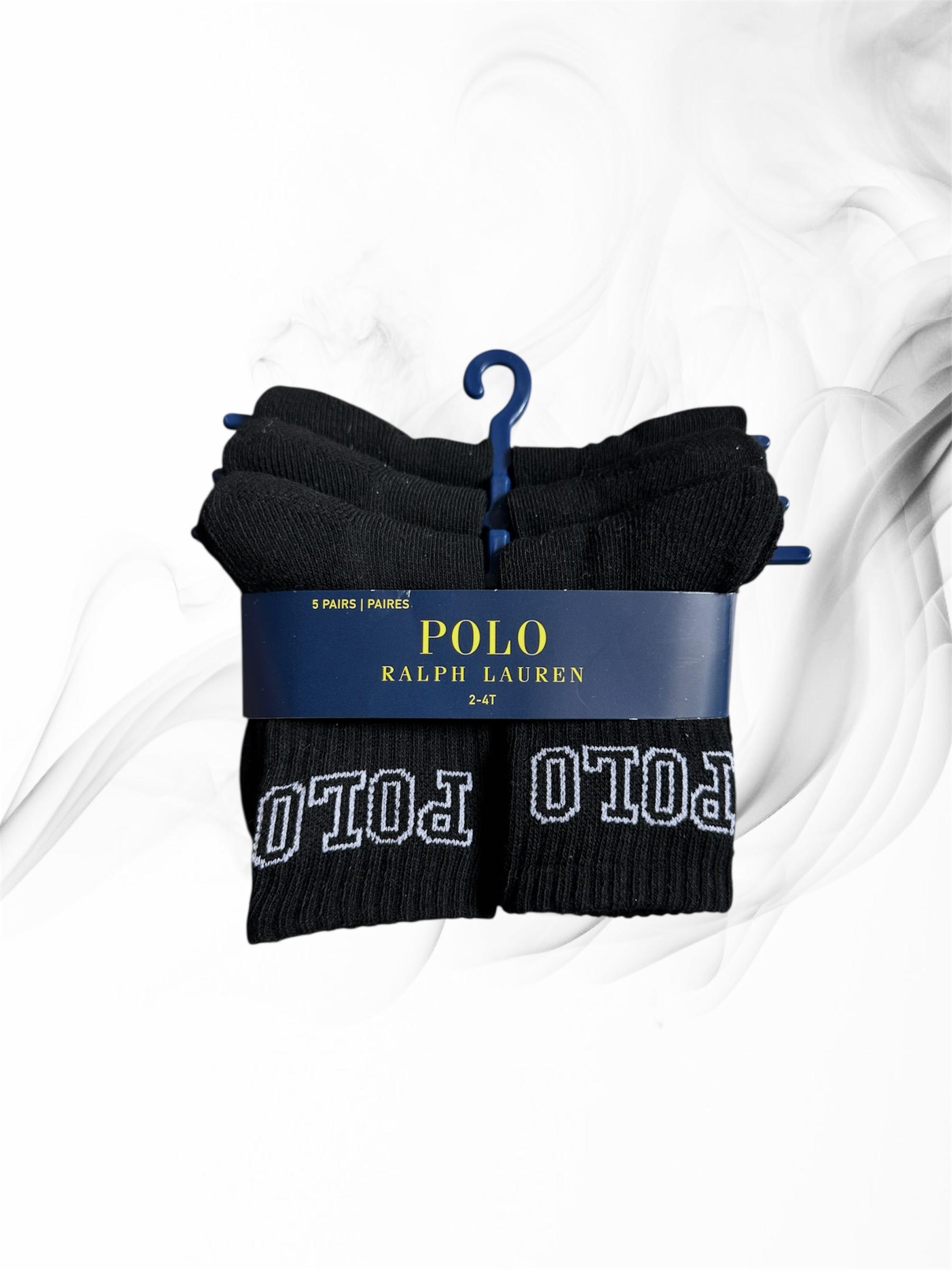 Носки Polo Ralph Lauren 5 пар 2/4 года р. 23-26 Черный