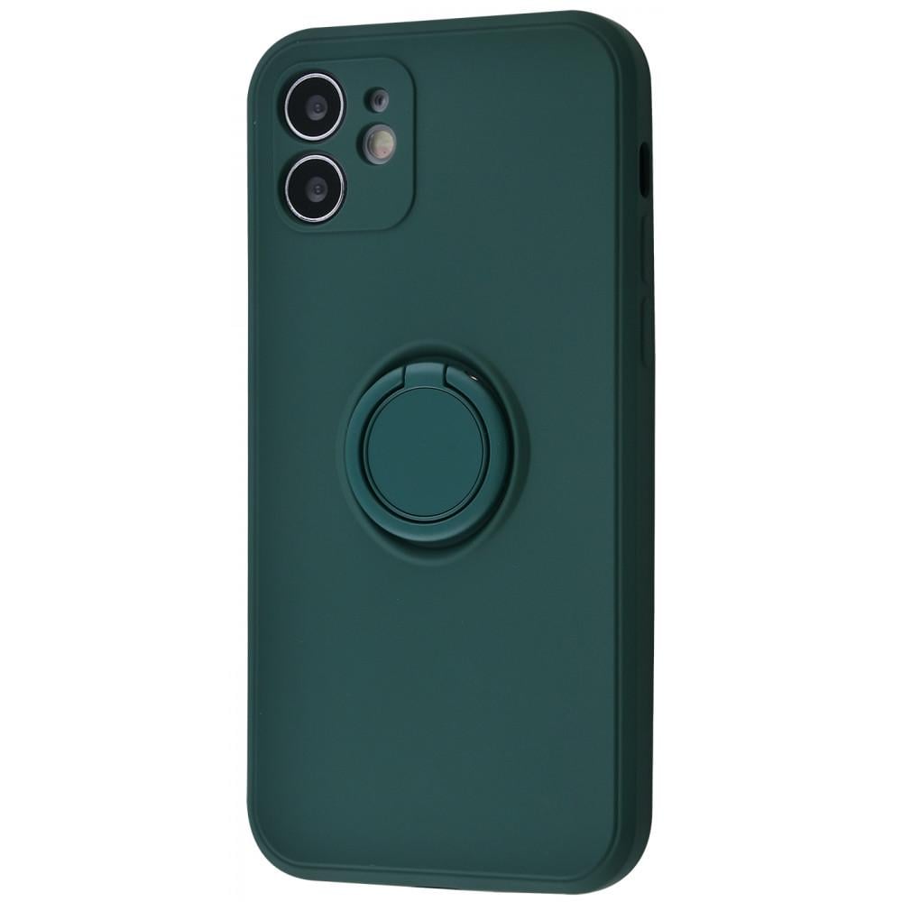 Чехол WAVE Light Color Ring для iPhone 12 Dark Green