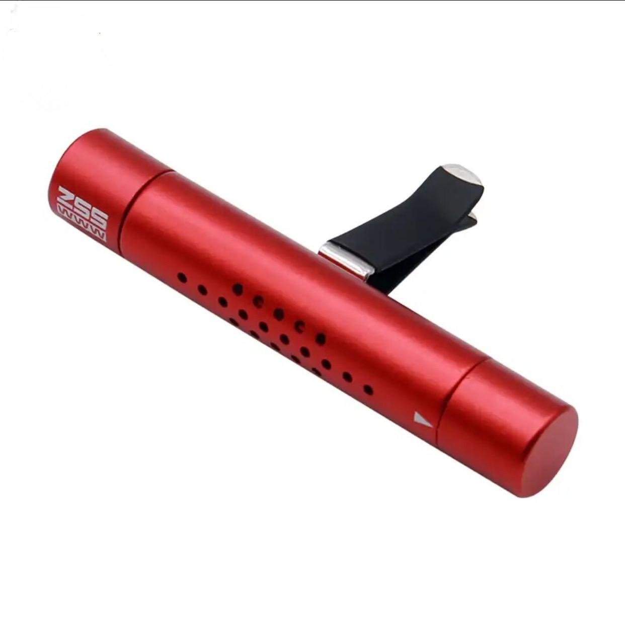 Ароматизатор в автомобіль на вентиляційну решітку зі змінними картриджами Червоний