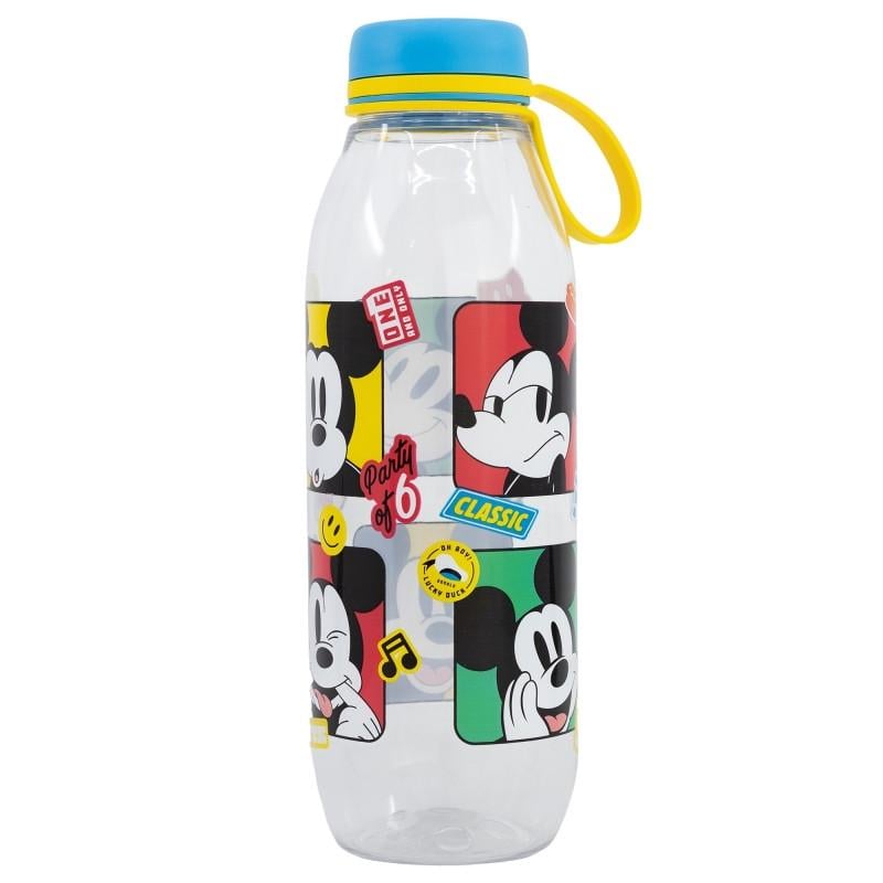 Пляшка для води з силіконовою ручкою STOR Mickey Mouse пластикова 650 мл 22x6,5x6,5 см (2528177908) - фото 1 Пляшка для води з силіконовою ручкою STOR Mickey Mouse пластикова 650 мл 22x6,5x6,5 см (2528177908) - фото 1