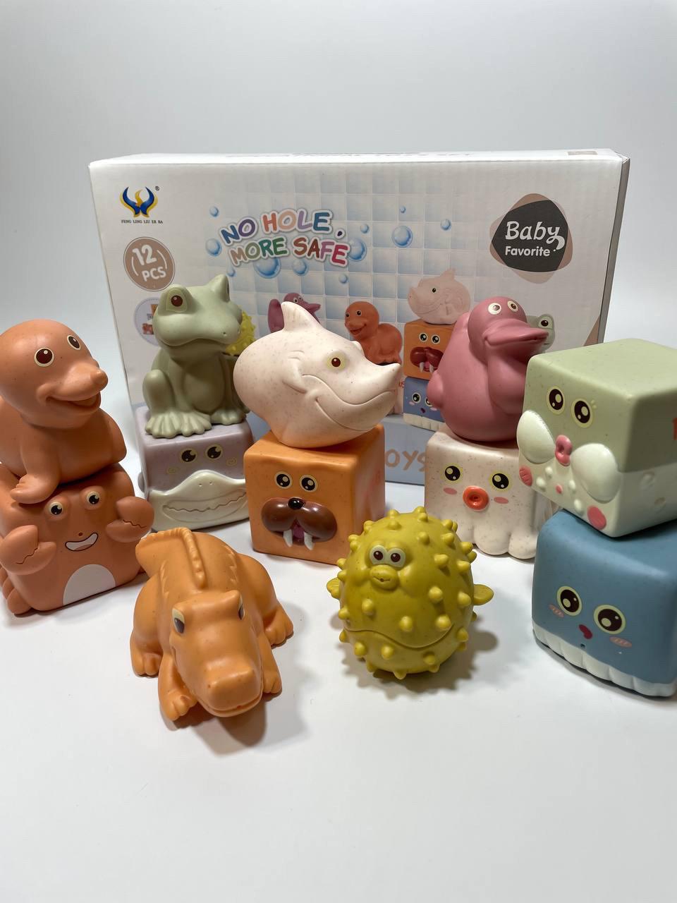 Игра для ванны 12 животных - фото 2