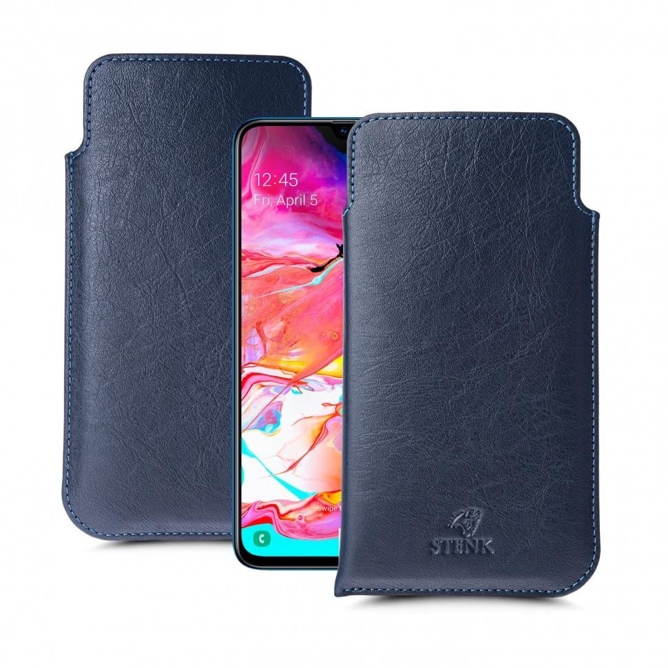 Футляр Stenk Elegance для Samsung Galaxy A70 Синий (63334)