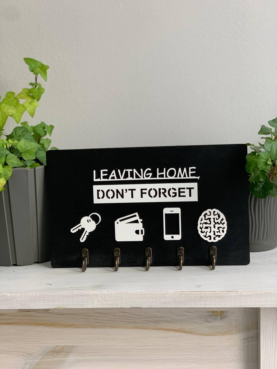 Ключниця настінна Don't Forget Чорний (01258)