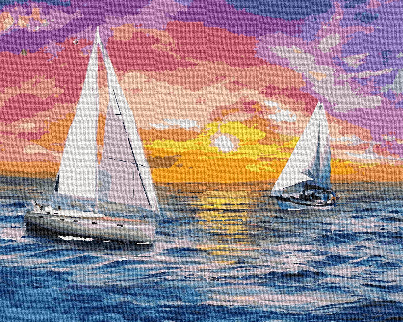 Картина по номерам Идейка Встречая рассвет 40x50 см (Id-KHO2731)