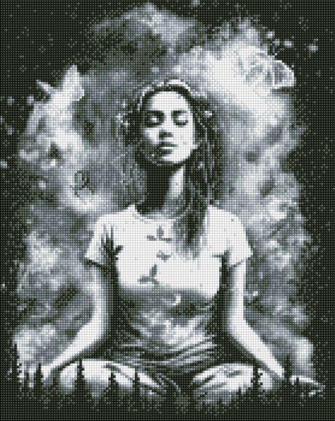 Алмазная мозаика Идейка В гармонии с миром с голограммными стразами 40x50 см (Id-AMO7604)