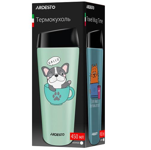 Термокружка Ardesto Coffee Time Red Cat AR2645CG 450 мл Синий - фото 5 Термокружка Ardesto Coffee Time Red Cat AR2645CG 450 мл Синий - фото 5
