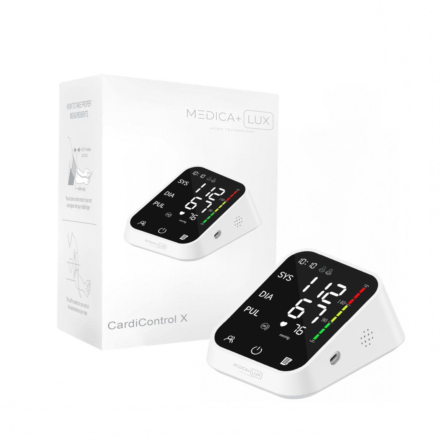 Тонометр осцилометрический MEDICA+ LUX CardiControl VA-экран X плечевой 4,3" (33137739)