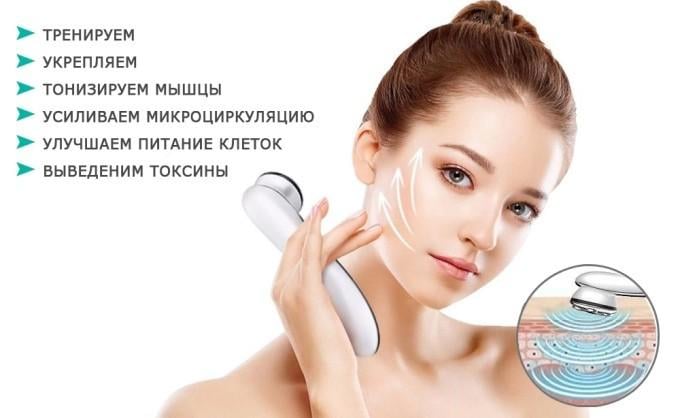Аппарат для омоложения лица и области декольте Beperfect Lift Revival для RF-лифтинга/EMS/биотоки/светотерапия (291764438) - фото 8