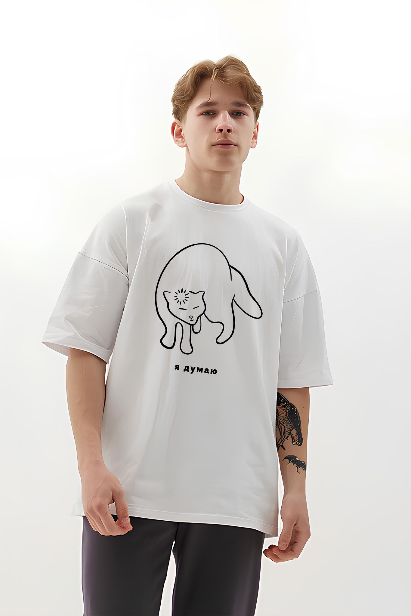 Футболка з мерчем 58-148 XXL Білий (41405)